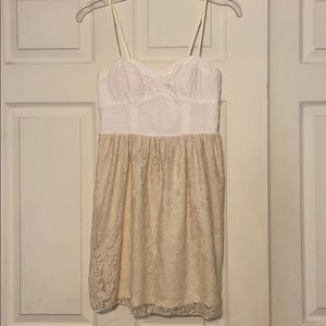 Cream lace dress